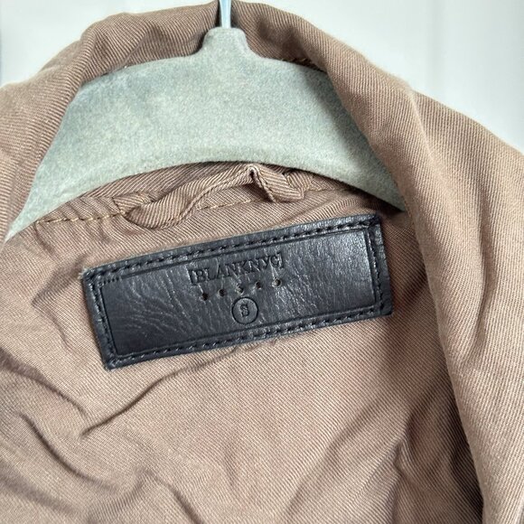 Blank NYC Tencel Moto Jacket Olive Green Brown Small - Picture 5 of 10